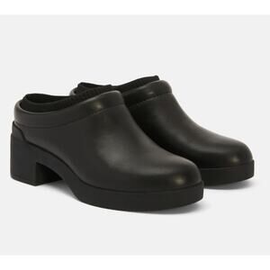 ABEO NIB Store Return Sz 5 Capital Clog Leather Black Water Resistant Comfort